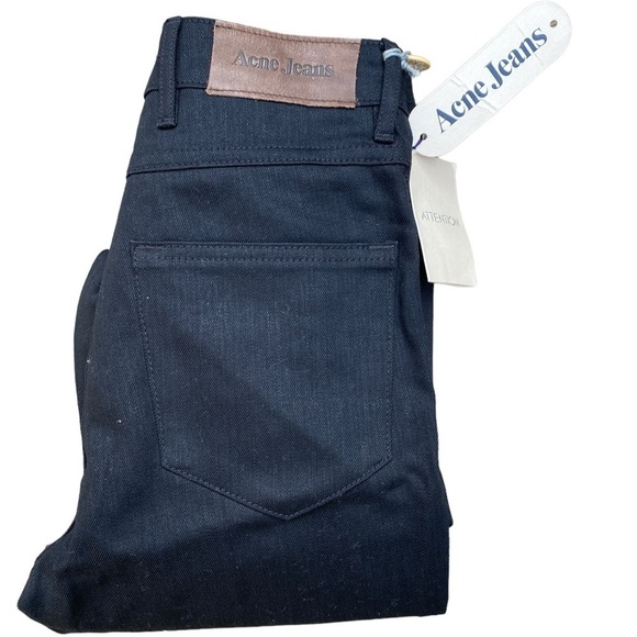 BNWT Vintage 90s Acne Studios Tube Cash Jeans Black Size 27 - Picture 5 of 16
